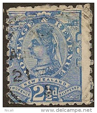 NZ 1882 2 1/2d Blue QV SG 220 U YX74 - Gebraucht