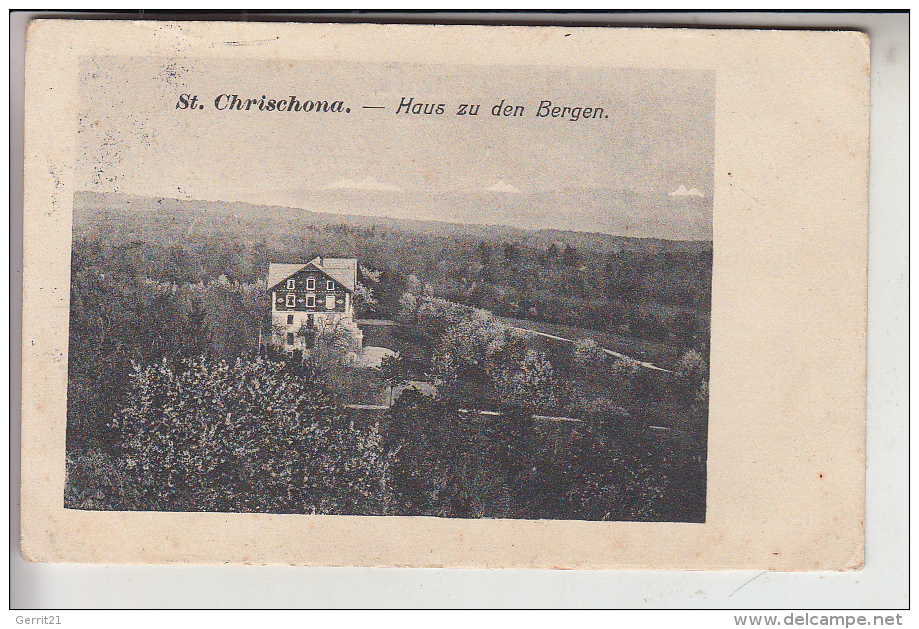 CH 4126 SANKT CHRISCHONA BS, Haus Zu Den Bergen,  1913, Brfm. Fehlt - Bettingen