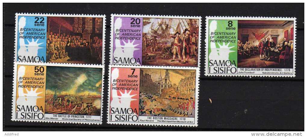 Samoa Scott N° 428/432 Neuf (748) - Samoa