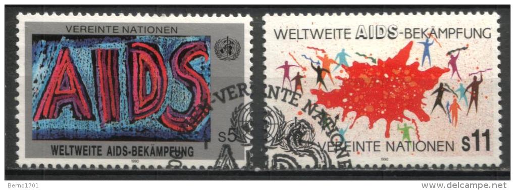 UN Wien - Mi-Nr 100/101 Gestempelt / Used (n403) - Used Stamps