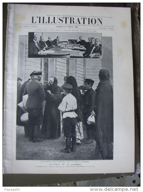 L’ILLUSTRATION N° 3261 NORVEGE/ WILLIAM BOUGUEREAU/ ELECTIONS RUSSES/ SANTOS DUMONT/ COUPE DES PYRENEES  26 AOUT 1905 - L'Illustration