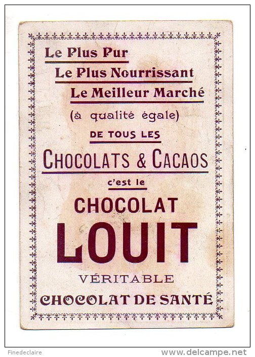 Chromo - Chocolat Louit - La Chaise à Porteurs - Louit