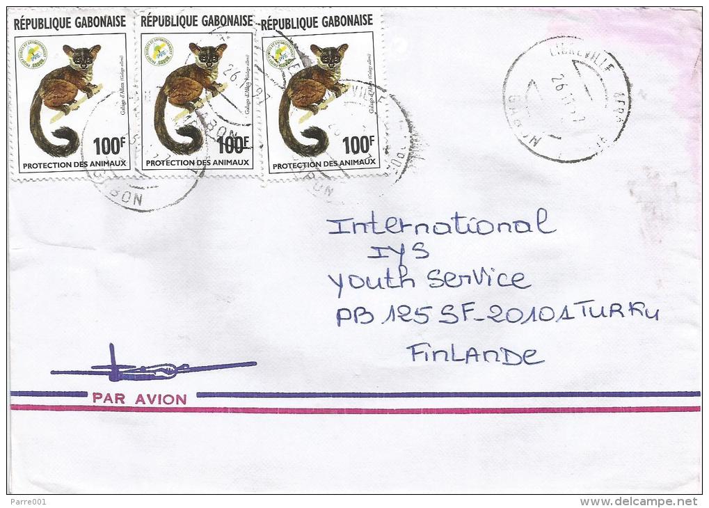 Gabon 1997 Libreville Gallago Monkey Ape Cover - Apen