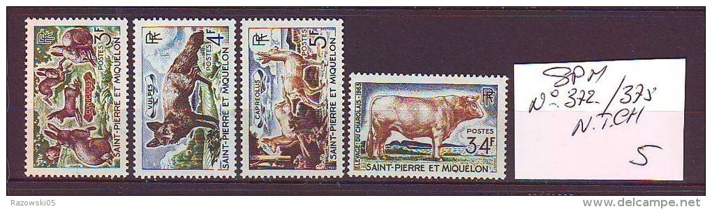 FRANCE. TIMBRE. DOM TOM. SAINT PIERRE MIQUELON. N°. 372.373.374.375. - Unused Stamps