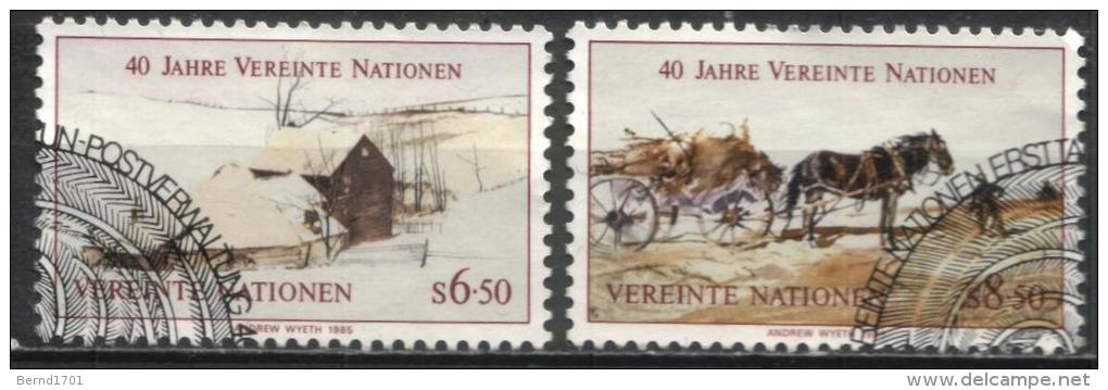 UN Wien - Mi-Nr 51/52 Gestempelt / Used (n416) - Used Stamps