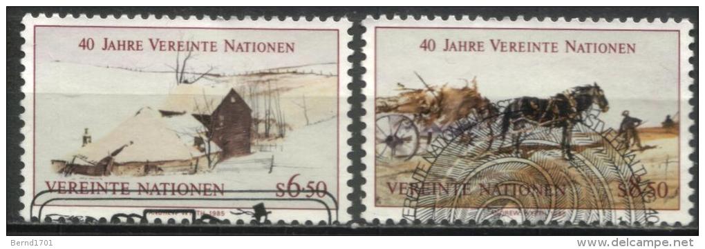 UN Wien - Mi-Nr 51/52 Gestempelt / Used (n418) - Used Stamps