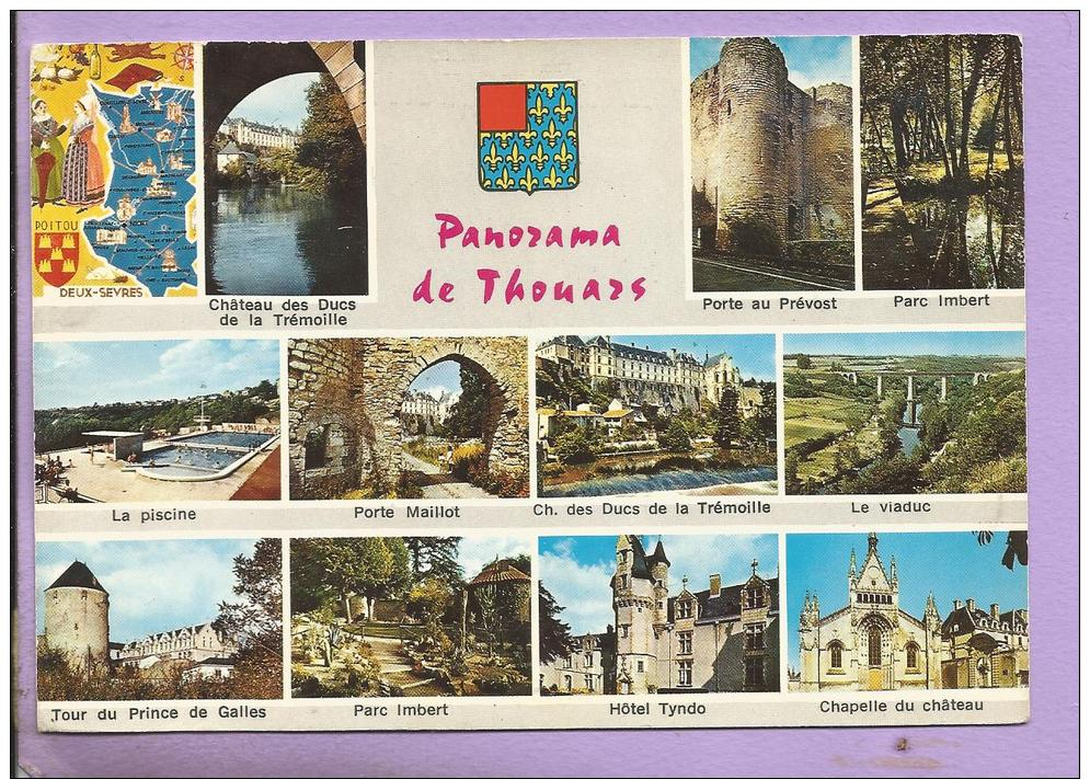 79 -  Panorama De THOUARS -  Multivues - Blason - Thouars