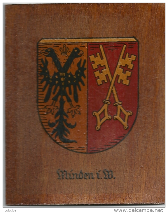 Holzwappen  "Minden In Westfalen"            1946 - Altri & Non Classificati