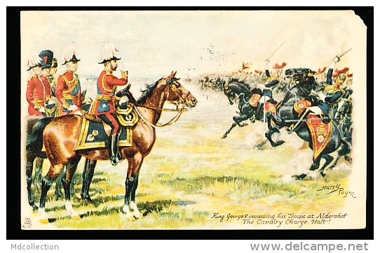 GB ALDERSHOT / King George V Reviewing His Troops / - Other & Unclassified