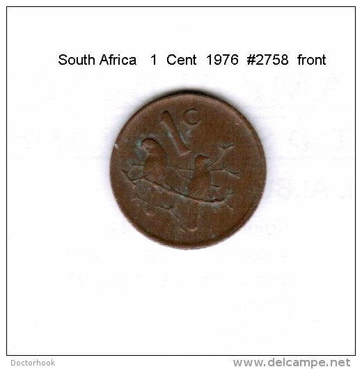 SUID AFRICA    1  CENT  1976  (KM # 82) - Sudáfrica