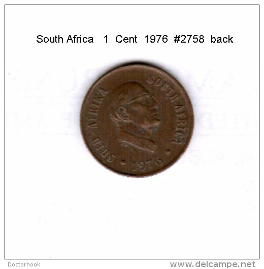 SUID AFRICA    1  CENT  1976  (KM # 82) - Afrique Du Sud