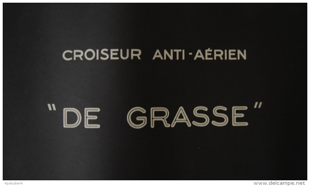 Marine Nationale Croiseur Anti-aérien  " DE GRASSE "  Y. MARESCHAL  1950 Affiche Lithographique - Boten