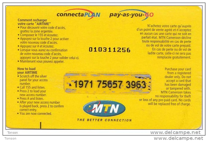 Cameroon, 10 000 Fcfa, MTN, Zodiac, Belier, 2 Scans. - Cameroun