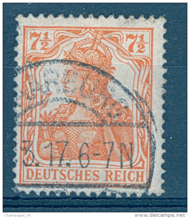 VARIÉTÉS  1916 - 19  N° 98 DEUTSCHES 3.17 REICH 7 1/2  OBLITÉRÉ YVERT TELLIER  0.80 € - Plaatfouten & Curiosa