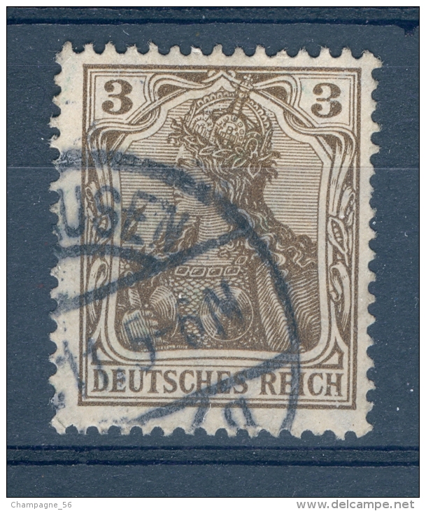 VARIÉTÉS 1905 - 1911  N° 82   DEUTSCHES REICH 3 OBLITÉRÉ YVERT TELLIER 1.00 € - Plaatfouten & Curiosa