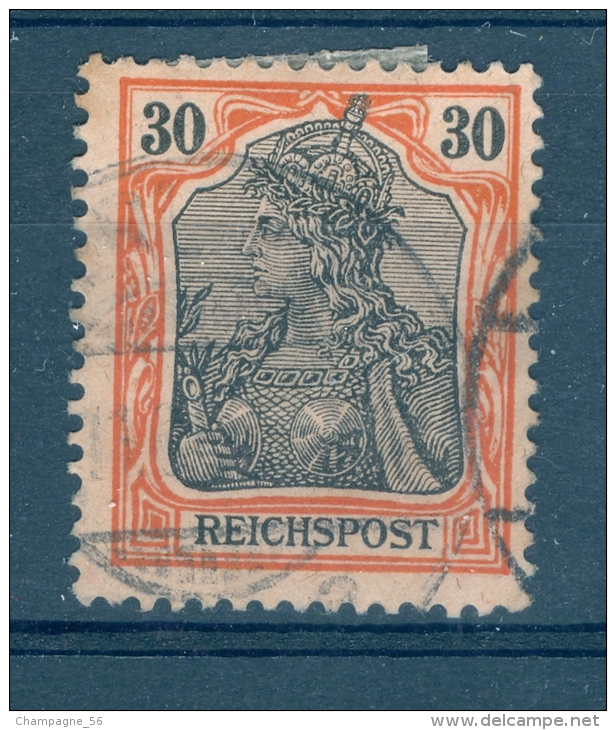 VARIÉTÉS 1900  N° 57  REICHSPOST  30  OBLITÉRÉ  DOS  CHARNIÈRES  YVERT TELLIER 1.20 € - Plaatfouten & Curiosa