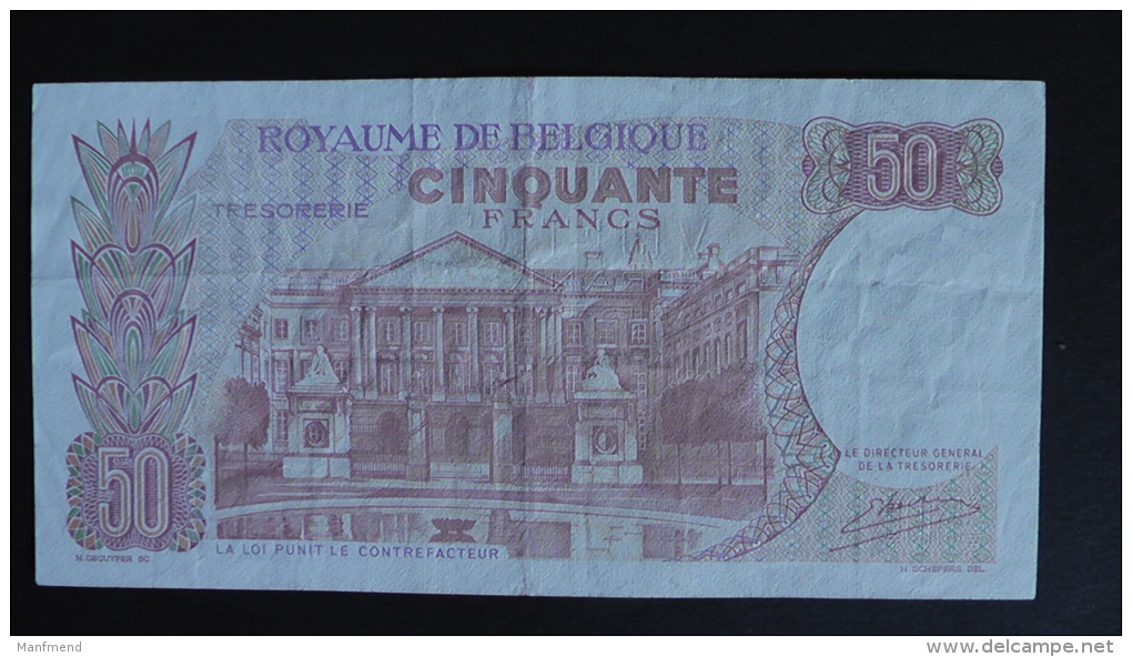 Belgium - 50 Francs - 1966 - P 139 - VF - Look Scan - 50 Francs