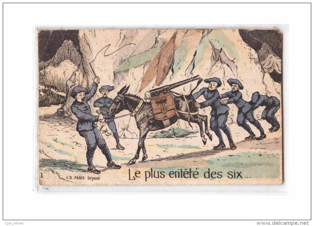MIL Chasseurs Alpins, Plus Entêté Des Six, Ane, Artillerie, Illustrée Orens, Bataillon BCA, Régiment, Ed Bailly 1, 1941 - Orens