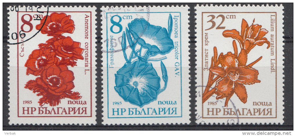 BULGARIEN / BULGARIJE MI.NR.3489-3491  USED / GEBRUIKT / OBLITERE 1986 - Gebruikt