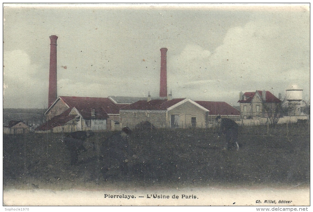 ILE DE FRANCE - 95 - VAL D'OISE - PIERRELAYE - L'Usine De Paris - Colorisée - Pierrelaye