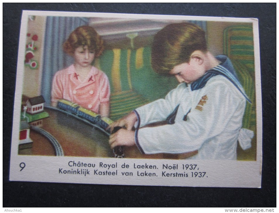 Noël 1937 Prins Albert Château Royal De Laeken Chromo -image:Chocolat Belge Côte-d'Or:série Enfants Royaux De Belgique - Côte D'Or