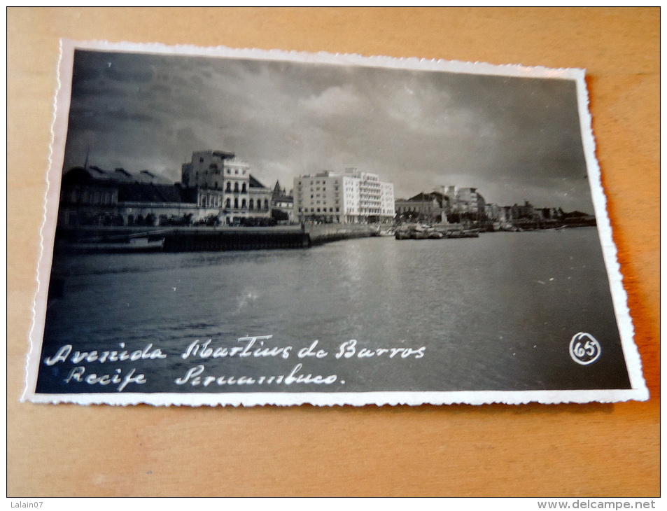 Carte Postale Photo : RECIFE : Avenida Martins De Barros - Recife