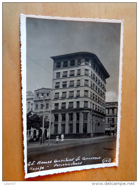 Carte Postale Photo : RECIFE : Edificio Banco Auxiliar De Comercio - Recife