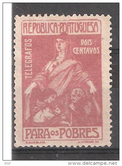 Portugal, TELEGRAFOS 1915, Yvert  N° 1 2 C Brun Lilas," Au Profit Des Pauvres / Para Os Pobres " Neuf *, TB - Unused Stamps