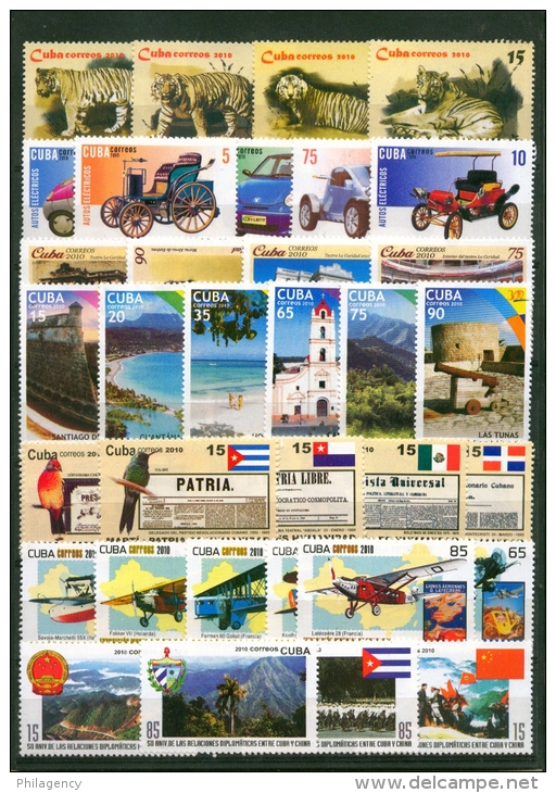 CUBA MINT. AÑO COMPLETO 2010 - Full Years
