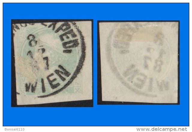 AT 1880, Mercury 1/2K Green Imperforate Stamp, VFU (Not  Scratched) - Zeitungsmarken