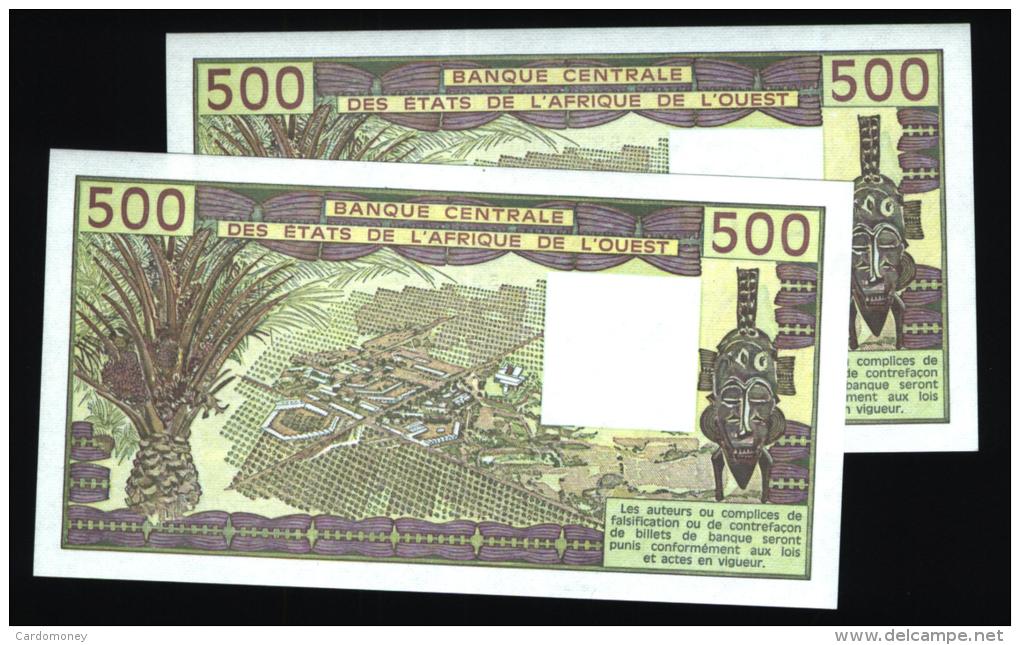 500 Francs SENEGAL 1984 NEUF - UNC - Suite De 2 Billets - Sénégal