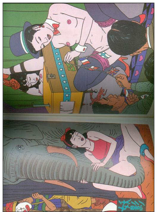 Toshio SAEKI : JAPON intime ...Pin up Asia Sm Monstre démon , Rare EO Albin michel Dessins Érotique Sex ©.1990 TTBE/NEUF