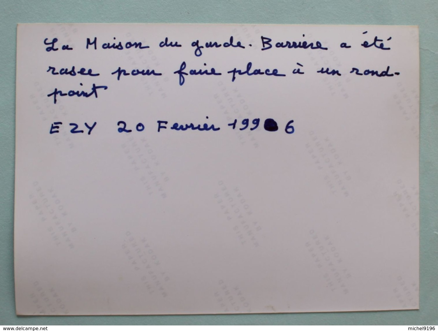 Cliché 180x130 Démolition  Maison Garde Barrière D'EZY Eure 1996 Ligne Mantes-Dreux - Autres & Non Classés