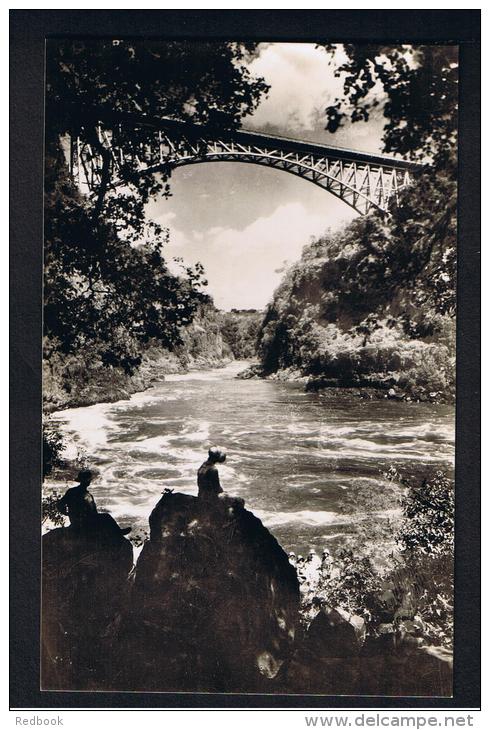 RB 946 - Rhodesia Zambia Zimbabwe - Real Photo Postcard - Victoria Falls - The Bridge &amp; Boiling Pot - Zimbabwe