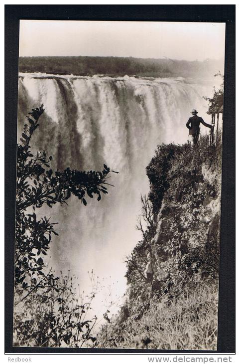 RB 946 - Rhodesia Zambia Zimbabwe - Real Photo Postcard - Victoria Falls - Main Falls Near The Devil's Cataract - Simbabwe