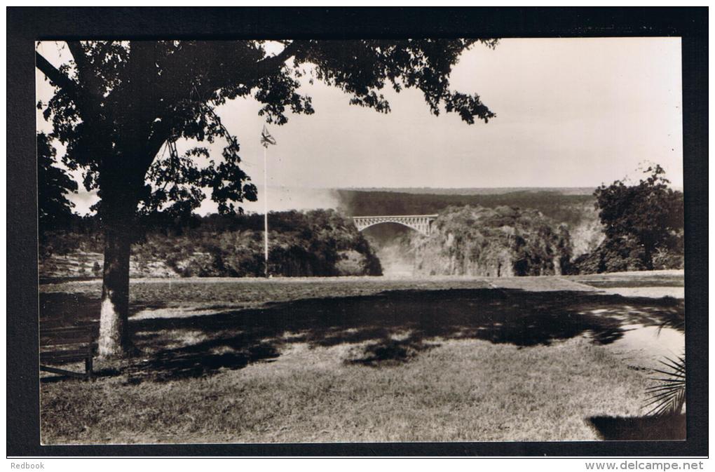 RB 946 - Rhodesia Zambia Zimbabwe - Real Photo Postcard - Victoria Falls - View From Hotel Verandah - Zimbabwe