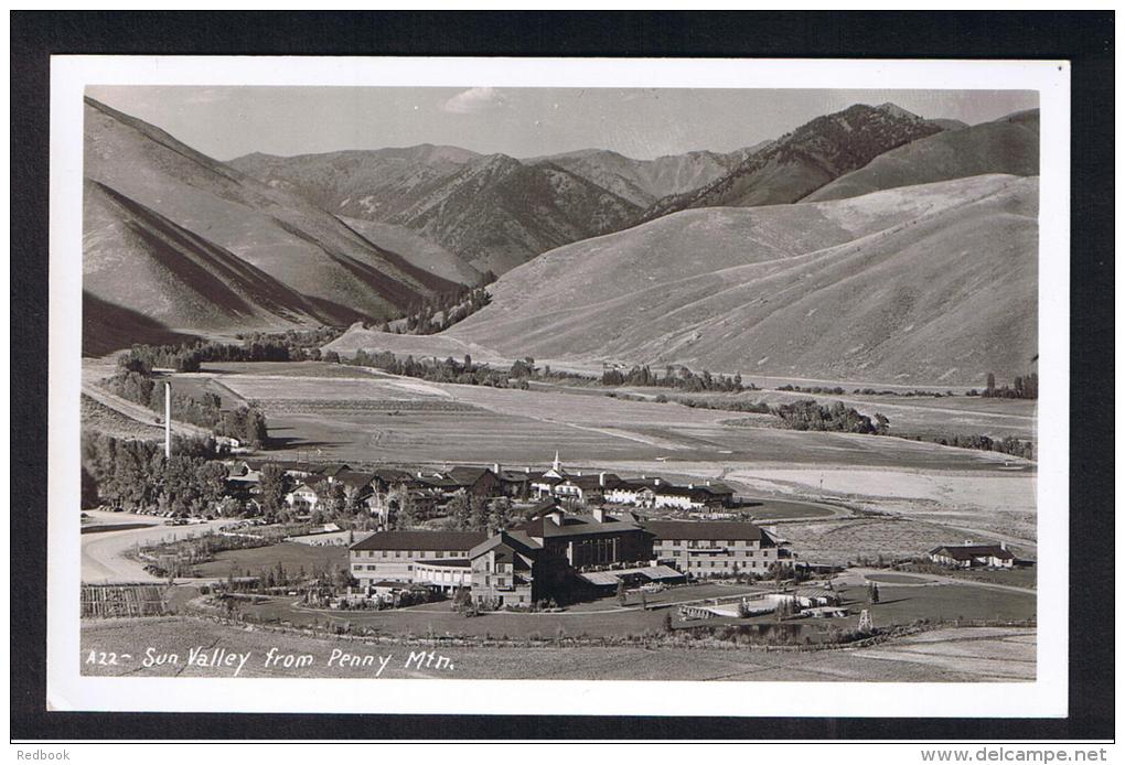 RB 946 - Real Photo Postcard  - Sun Valley From Penny Mountains - Idaho USA - Autres & Non Classés