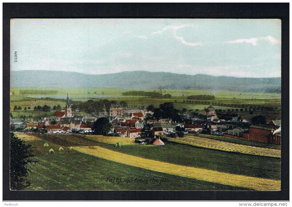 RB 948 - Early Wrench Postcard - Falkland From The Hill - Stirlingshire Scotland - Stirlingshire
