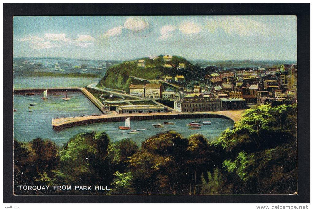 RB 948 - Early Postcard - Torquay From Park Hill - Devon - Torquay