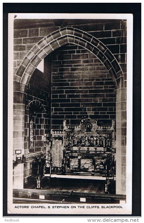 RB 948 - Real Photo Postcard - Actors' Chapel - S. Stephen On The Cliffs Church - Blackpool Lancashire - Blackpool