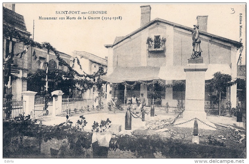 Saint Fort Sur Gironde Monument  Aux Morts De La  Guerre  14 / 18   - Neuve Excellent état - Autres & Non Classés