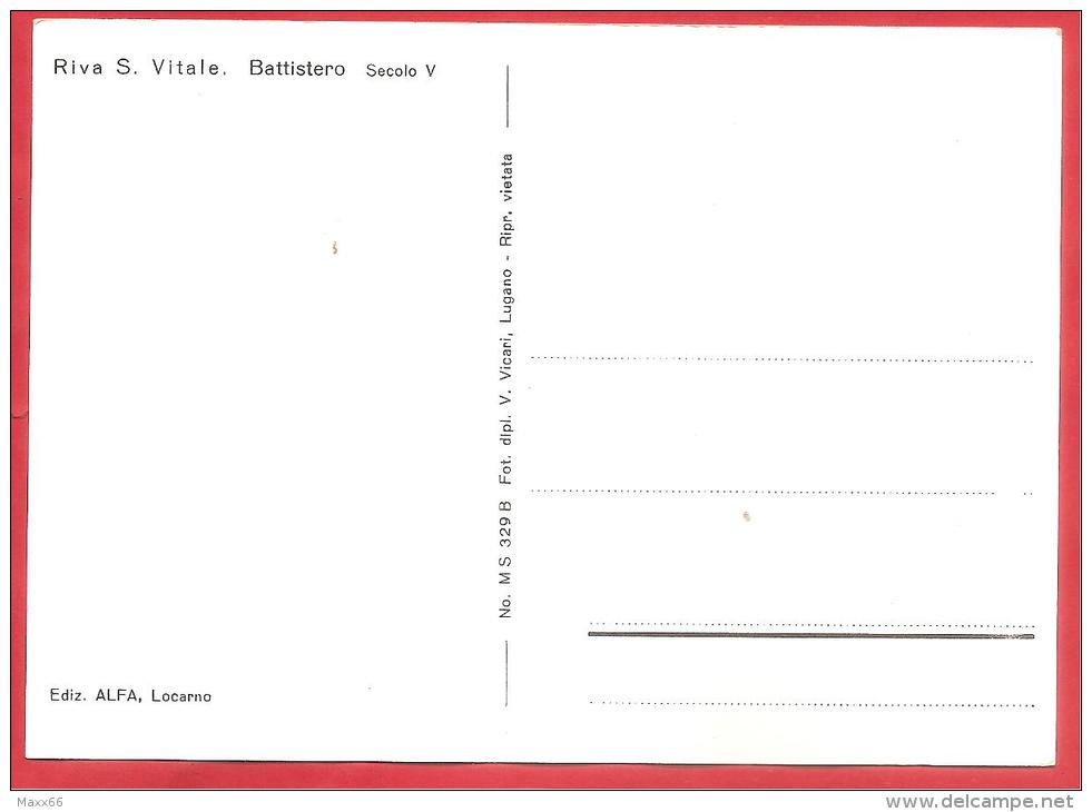 CARTOLINA NV SVIZZERA - RIVA SAN VITALE (TI) - Battistero Secolo V - 10 X 15 - PERFETTA - Riva San Vitale