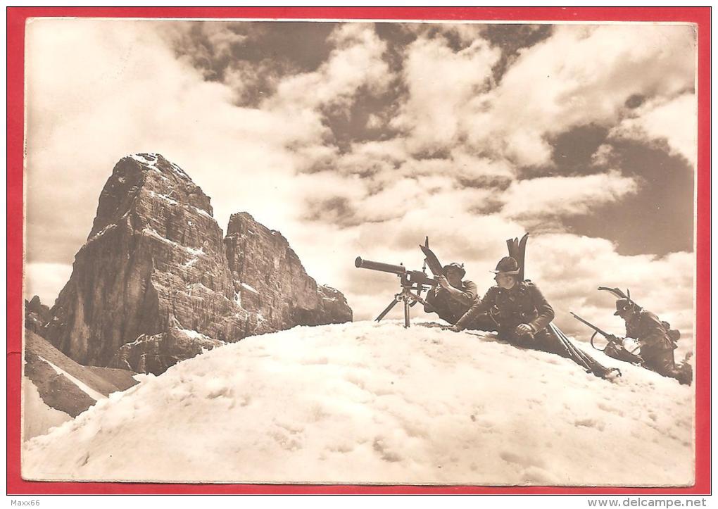 CARTOLINA NV ITALIA - MILITARI - ALPINI - Postazione In Alta Montagna Con Strumenti Di Osservazione - 10 X 15 - PERFETTA - Manovre