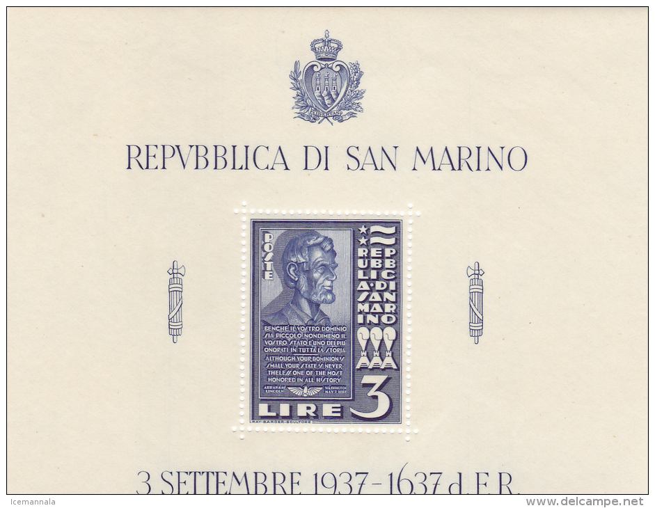 SAN MARINO   YVERT   HB/2/3  MNH  ** - Blocs-feuillets