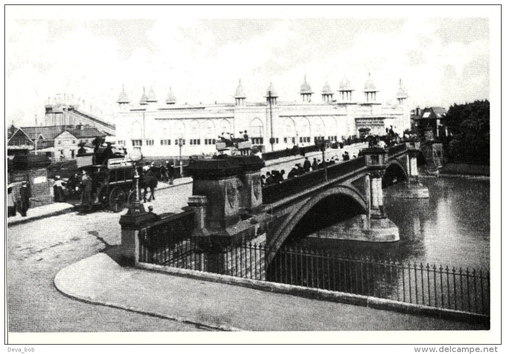 Postcard NOTTINGHAM Trent Bridge & Exhibition Building Repro - Nottingham