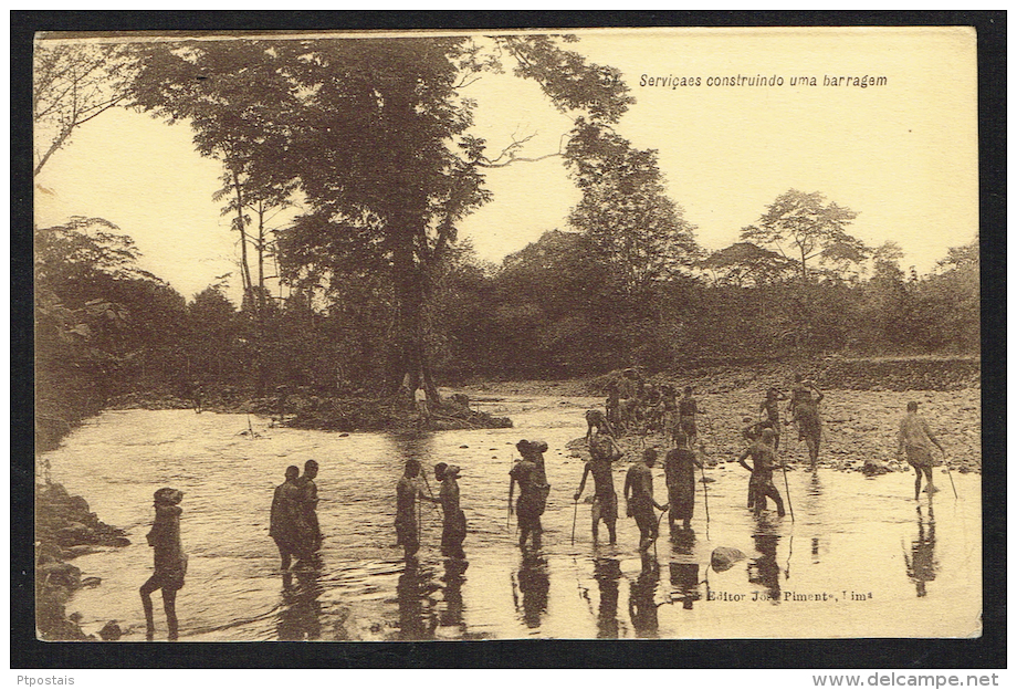 (Sao Tome And Principe) - Serviçaes Construindo Uma Barragem - Sao Tome And Principe