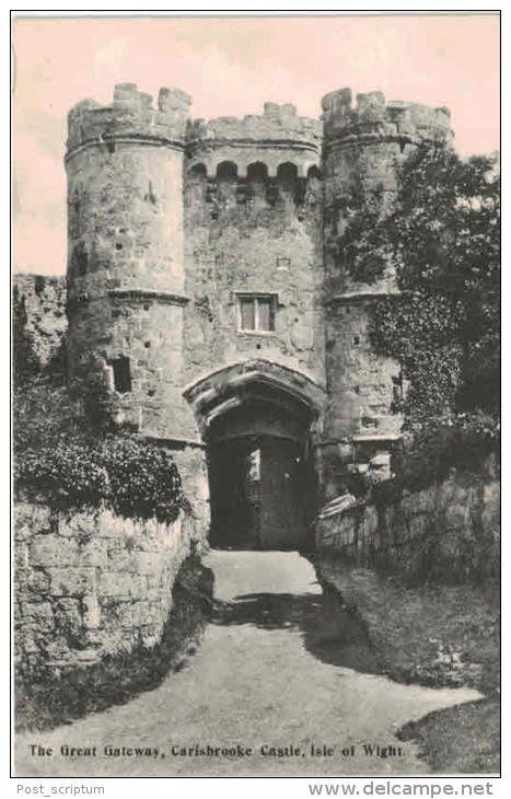 Royaume-Uni - Angleterre -  Isle Of Wight -  Carisbrooke Castel - 2 Cards - Great + Century  Gateway - Andere & Zonder Classificatie