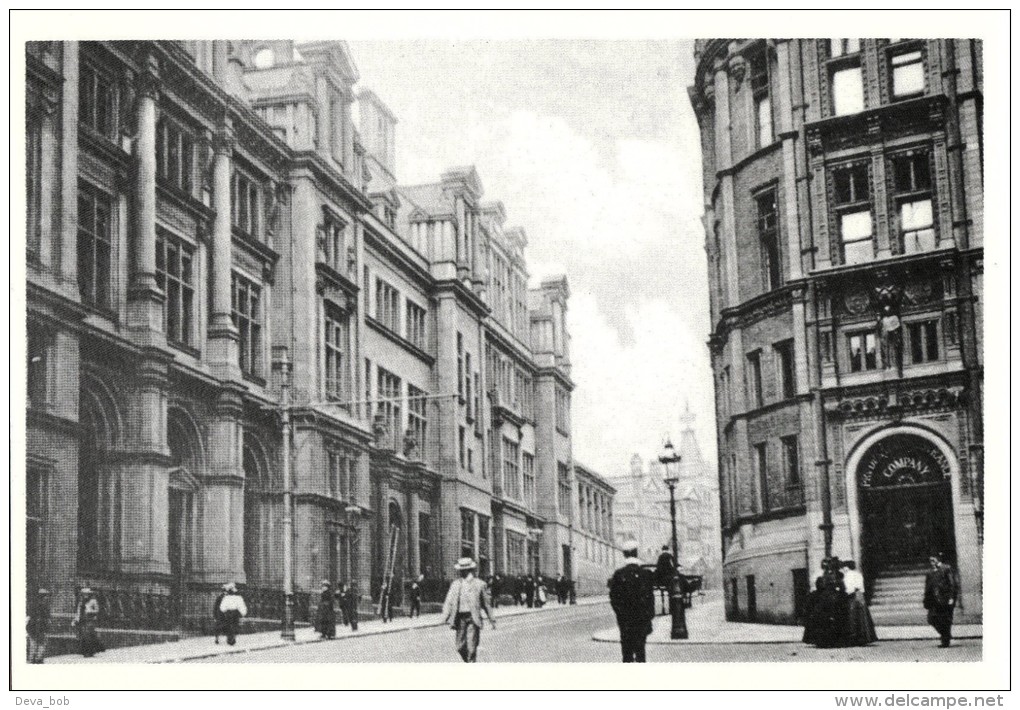 Postcard NOTTINGHAM Queen Street & Post Office GPO Repro - Nottingham