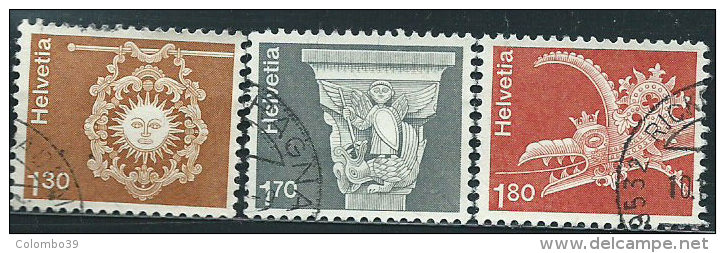 Svizzera 1973 Usato - Mi.991/3  Yv.918/20 - Usati