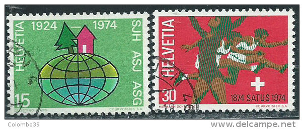 Svizzera 1974 Usato - Mi.1017/8  Yv.947/8 - Usati